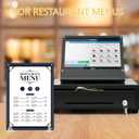 6 Pcs Acrylic Poster Board Stand Holder, 11.8 x 2.36 Inch Clear Tabletop Acrylic Sign Display Foam Board Stand for Menus Flyers Photos, 1/4" Thick Sturdy Frame for Home Office Restaurant Store Retail
