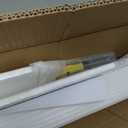 Colingmill 4.5ft x 2 in X2 in Mailbox Post with Planter Arm, Decorative Wood Mailbox Stand, No Dig Waterproof White Mail Box Post for Outside, Outdoor Garden for Yard(Without Mailboxes)