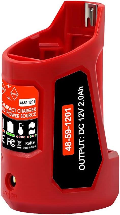 DSANKE USB Power Source for Milwaukee M12 48-59-1201 49-24-2310 USB Charging Adapter 10.8V/12V Heated Jacket Power Source Li-ion Battery Power Source