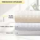 YI & ZE Waffle Weave Shower Curtain with Snap-in Fabric Liner Set, Hotel Style, Slub Textured Shower Curtain, 12 Metal Hooks Included, Waterproof Washable Heavyweight Fabric, Yellow, 72" W x 72" H