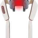 Neck Massager with Heat, Therapexa Neck & Shoulder Massager,6D Shiatsu Back Massager for Pain Relief Deep Tissue,Massager for Leg, Muscle Soreness (Khaki)