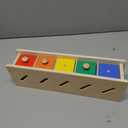 Peacurh Montessori Toys Wooden Color & Shape Sorter Toys for Toddlers 1-3, Matching Box Sorting Blocks Manipulatives Preschool Learning Educational Toy for 1 2 3 4 Year Old Boy Girl Kid Gifts