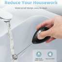 Rechargeable Milk Frother Handheld, Travel Portable Frother Wand for Coffee, USB C Electric Whisk with Stand & Case, Waterproof Hand Drink Mixer for Lattes, Cappuccino, Matcha, Egg (Black)