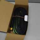 25 ft Garden Hose - Lightweight, Super Flexible, Non-Expanding, Kink-Free, Ideal for Yard Outdoor Use (Black-Green, 25 FT)