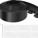 Landscape Edging 4 Inch Tall No Dig Garden Edging Border 33FT with 30 Metal Stakes,Lawn Edging for Yard, Flower Bed and Landscaping (Black, 33FT)