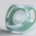 Tommee Tippee Ultra-Light Silicone Pacifier, 0-6 Months, Symmetrical One-Piece Design, BPA-Free Silicone Binkies, Clear/Green/Pink, Pack of 4