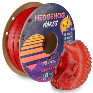 Polymaker Galaxy PLA Filament Hedgehog Makes Galaxy Red 1.75mm 1kg 3D Printer Filament, PolyLite Twinkling 3D Printing Filament