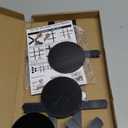 Magnetic Tic Tac Toe Wall-Mount Game,Game Room Decor,Modern Wall Decals for Kids Room,Classroom&Offices,Best Gift for Family, Friends (Black) (16.516.5 inch)