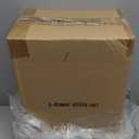 6-Tier Utility Cart with 6 Drawers, Rolling Utility Cart with 2 Lockable Caster Wheels, Multipurpose Mobile Rolling Drawer Cart for Office Bathroom Kitchen, Ivory White