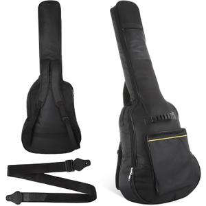 Lnrueg 41 Inch Acoustic Guitar Gig Bag with Adjustable Guitar Strap, Waterproof Guitar Backpack 5mm Thick Padding Sponge, Guitar Case Bag with Back Hanger Loop and Shoulder Straps
