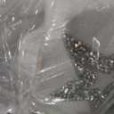 Cowboy Hat for Women Men 6 Sparkly Stars Brim & Rhinestone Belt Western Cowgirl Hat with Sunglasses Bandanas (White)