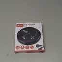 GPX PC332B Portable CD Player with Anti-Skip Protection, FM Radio and Stereo Earbuds - Black