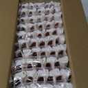 Goodluck 100 Pack Pre Rolled Rose Gold Plastic Silverware, Wrapped Plastic Cutlery Set with Napkin Include 50 Forks, 50 Knives, 50 Spoons and 50 Napkins, Fancy Disposable Silverware for Party, Wedding