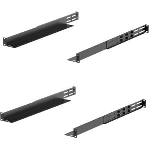 Tecmojo 2 Pack 1U Universal Rack Mount Rails,4-Post Server Rack Shelf Rail with 20.9"-32" Adjustable Depth Fit for Non-Rack Mountable Server/Networking/AV/IT Equipment