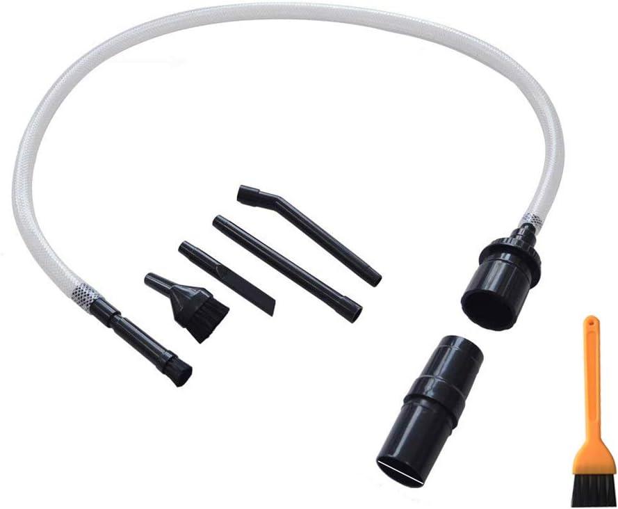 EZ SPARES 7PCS Micro Vacuum Attachment,7 Piece Universal Vacuum Cleaner Attachment, Mini Micro Kit Keyboard Crevice Cleaning Tool Brush Kit