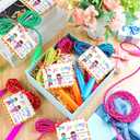 24 Set End of Year Student Gifts for Student from Teacher 7.8 ft Rainbow Adjustable Jump Rope Bulk with 24 Inspirational Cards Graduation Skipping Ropes for Outdoor School Exchange Party Supplies