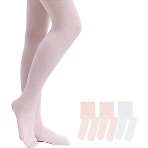 Stelle Girls' Ultra Soft Pro Dance Tight/Ballet Footed Tight (Toddler/Little Kid/Big Kid) (XS)