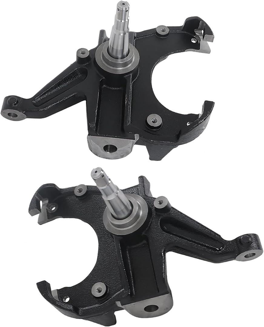 labwork 2 Pcs Front 2.5 Drop Spindle Lowering Kit with Rotor 1 Replacement for Chevy C10 2WD Trucks 1973-1987