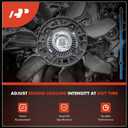 A-Premium Engine Cooling Fan Clutch Compatible with Chevrolet Tracker 1999-2004 & Suzuki Grand Vitara 1999-2005, Sidekick, Vitara, XL-7, 1.8L 2.0L 2.5L 2.7L, Replace# 17120-77E05, 1712077E05
