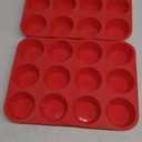 Redfly 2 Pack Silicone Muffin Pan & Cupcake Pans for Baking - 12 Cup Regular Size BPA Free Egg Bites Molds