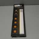 Under Cabinet Lighting Wireless, 15inch Rechargeable Motion Sensor Light Indoor, 3 Color Closet Light Battery Operated with LED Power Display, Magnetic Under Counter Lights for Kitchen, Home (3Pack)