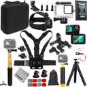 Gurmoir Accessory Kit with Waterproof Case for Go Pro Hero 13 12 11 10 9 Black. Underwater Diving Housing Floating Hand Grip Screen Protector Bundle Pack for GoPro 13 12 11 10 9 Camera(DT13)