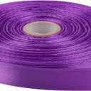 3 x 1/2 Inch x 50 Yards Polyester Ribbon - Lavender | Single-Faced Craft Ribbon for Bows, Gift Packaging, Scrapbooking