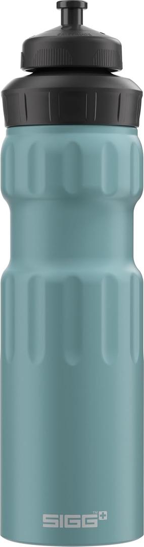SIGG - Aluminum Sports Water Bottle - WMB Sports Morning Blue - With 3-Stage Sports Cap - ClimatePartner Certified - Leakproof & Lightweight - BPA Free - 25 Oz