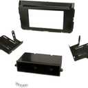 Scosche NN1682B Double DIN or Single DIN with Storage Pocket Radio Install Dash Kit Compatible with Select 20016-2019 Nissan Titan - Aftermarket Car Stereo Installation Kit - See Fit Guide in Images