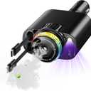 Aromatherapy 5 in 1 Retractable Car Charger with Starlight, USB C Car Charger Adapter and 2 USB Ports, Aroma Starry Sky Car Air Freshener Diffuser Fast Charging Compatible with iPhone 16 15 14 13 12