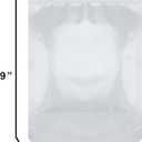 Stand Up Pouch Bags, 6" x 9", Heavy Duty, 100 Pack, Clear Front with Aluminum Foil Back - Resealable Ziplock and Heat Sealable for Food Storage