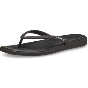 Crocs Women's Miami Flip Flops | Square Toe Flat | 360 Degree Comfort | Croslite Foam Footbed 9