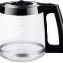 12Cup Replacement Coffee Carafe Pot only Compatible with Hamilton Coffee Maker, Machine, Brewer Models 49980A, 49980Z, 49983, 49618, 46300, 46310, 49976, 49966, 49350 | Black