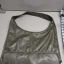 NEWBELLA Hobo Purse, PU Leather Shoulder Bag, Tote Handbag for Work and Travel (Green)