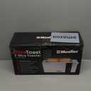 Mueller UltraToast Full Stainless Steel Toaster 2 Slice, Long Extra-Wide Slots with Removable Tray, Cancel/Defrost/Reheat Functions, 6 Browning Levels with LED Display, Housewarming Gifts New Home