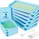 ARTDOT 10-Piece Interlocking Diamond Art Trays Kits for Adults, Stackable Diamond Painting Accessories and Tools (Blue)