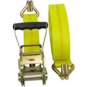 CargoLoc Ratchet Truck Tie Downs 2" x 27' x 10,000 lbs - J-Hooks - Promo, J-Hooks, Plastic Grips