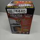 Ontel Handy Heater Turbo Wall Outlet Plug In Heater  Portable Indoor Ceramic Space Heater w/Adjustable Thermostat, 12-Hour Timer, Auto Shut Off, Quiet  Plug In Wall for Office, Bedroom, Camping