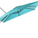 BPS 10'x10' Cantilever Umbrella Replacement Canopy for 8 Ribs Square Offset Umbrella, Outdoor Canopy Replacement for Patio Parasol, Canopy Only