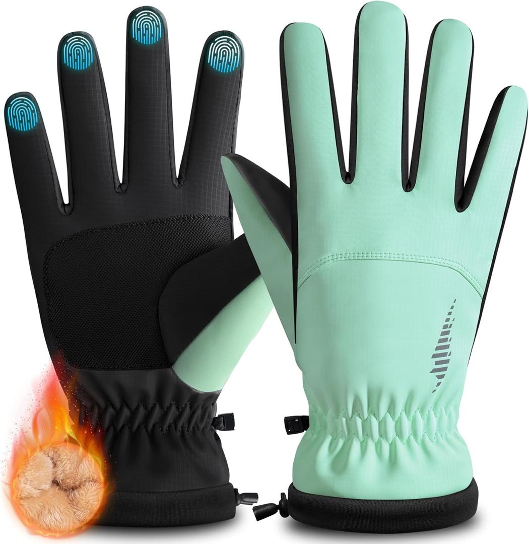 rivmount Winter Waterproof Ski Snow Warm Gloves for Women Men, Windproof Cold Weather Thermal with Touchscreen Fingers, for Running Driving Cycling Hiking Biking Outdoor Sports Daily Work S