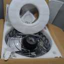 48" Dimmable Black Fandelier Ceiling Fans with Lights and Remote Modern Retractable Blade Crystal Chandelier Ceiling Fan with Light for Bedroom Dinning Room Living Room