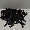 24 Pcs Velvet Bows Christmas Tree Ornaments Vintage Velvet Ribbon Bows for Tree Garland Wreath Indoor Xmas Decorations(9 x 13 Inch, Width of 1",Black)