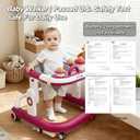 5-in-1 Battery-Free Foldable Baby Walker with Wheels Boys Girls 6-15M