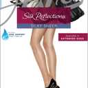Hanes Silk Reflections Women's Control Top Sheer Toe Silky Pantyhose (Little Color)