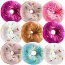 Plush Donut Toys with Sprinkles (24-Pack) Stuffed Donut Party Favors