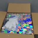 Shimmer Wall Backdrop Iridescent Silver Wall Panels 24Pcs Square Sequin Shimmer Wall Backdrop Decoration for Birthday Party,Wedding, Anniversary