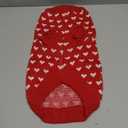 Dog Sweater Girl Dog Clothes Heart Dog Sweaters for Small Dogs Knitted Puppy Clothes Small Dog Sweater Female Soft Cat Sweater Comfy Pet Outfit Red Puppy Sweater Chihuahua Dachshund,L