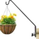 ERYTLLY Extended Rail Hook Fence Deck Heavy Duty Bird Feeder Hook 360 Degree Rotary and Length Adjustable Plant Bracket for Bird Feeders, Planters, Suet Baskets, Lanterns, Wind Chimes and More