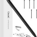 Ciscle Magnetic EMR Stylus Pen for Remarkable 2, No Charging Needed, 4096 Pressure Levels, Palm Rejection, Tilt Support, Eraser & 5 Replaceable Tips, Compatible with EMR Devices, Black