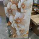 Large Floral Canvas Wall Art Gold White Plant Abstract Decor 29x58 Inch Painting Pictures Modern Nordic Botanical Flowers Posters Prints for Living Room Dining Room Bedroom Office Hallway Home Decoration